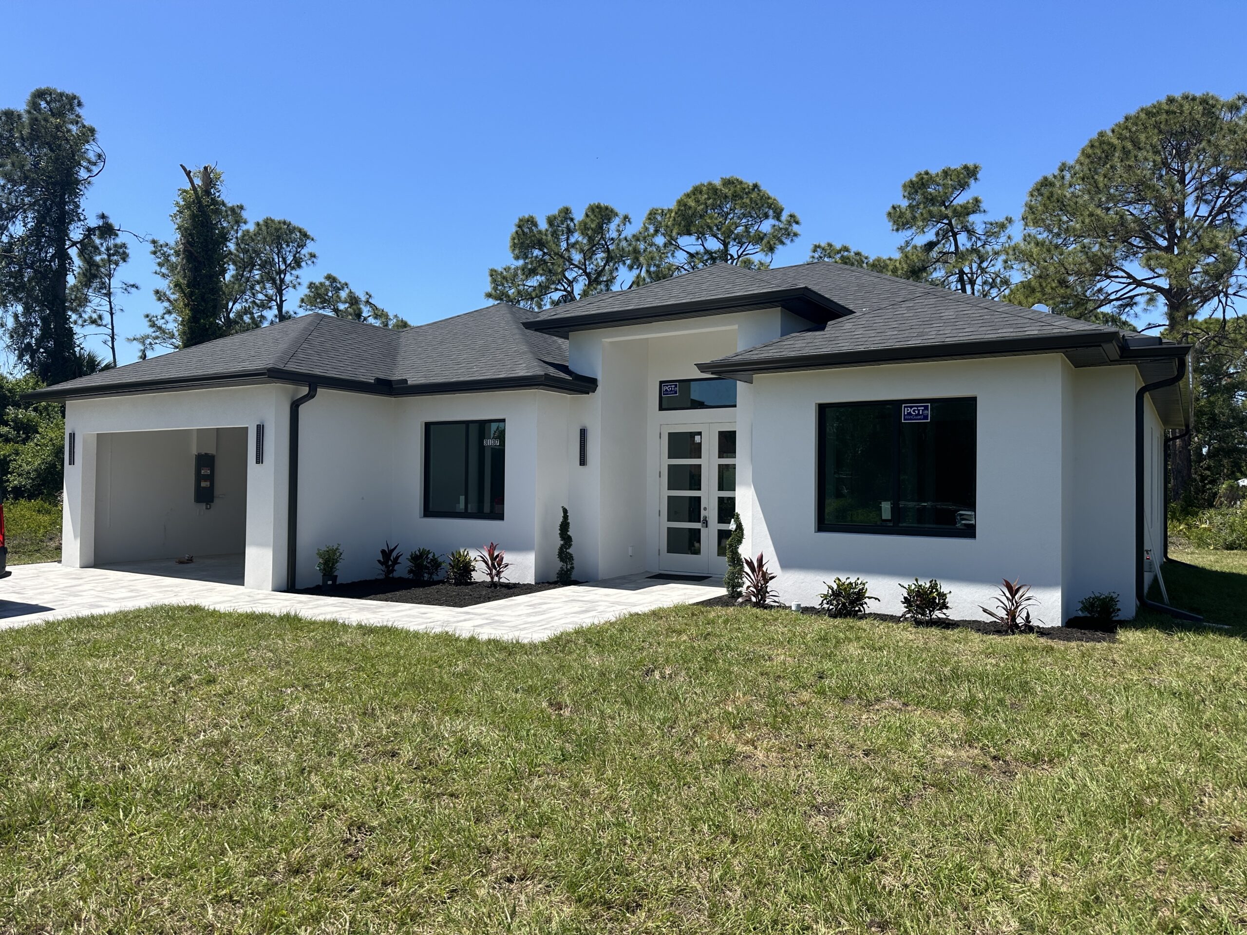 Seamless gutters installed on a Southwest Florida home